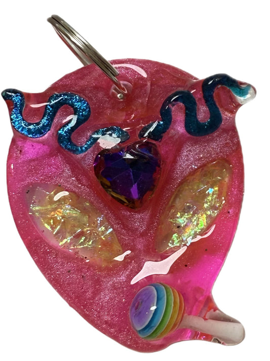 3D Alien Rave - Jewel tag for dogs