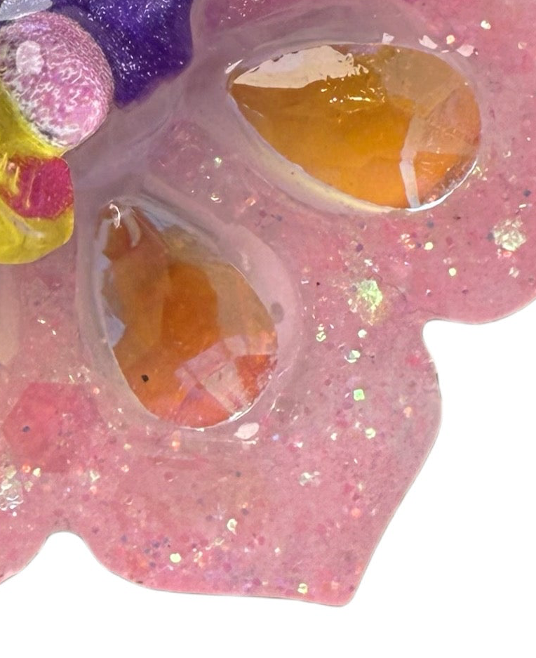 Skull Flower Shroom Cutie - Jewel tag for dogs