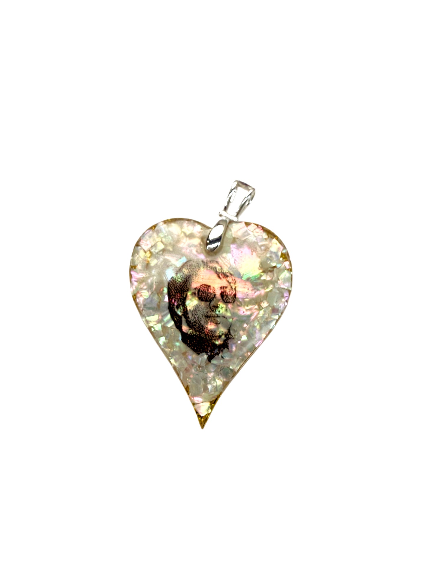 Portrait Pendant - Rainbow Bridge Dog, Pet and Human Memorial Jewellery
