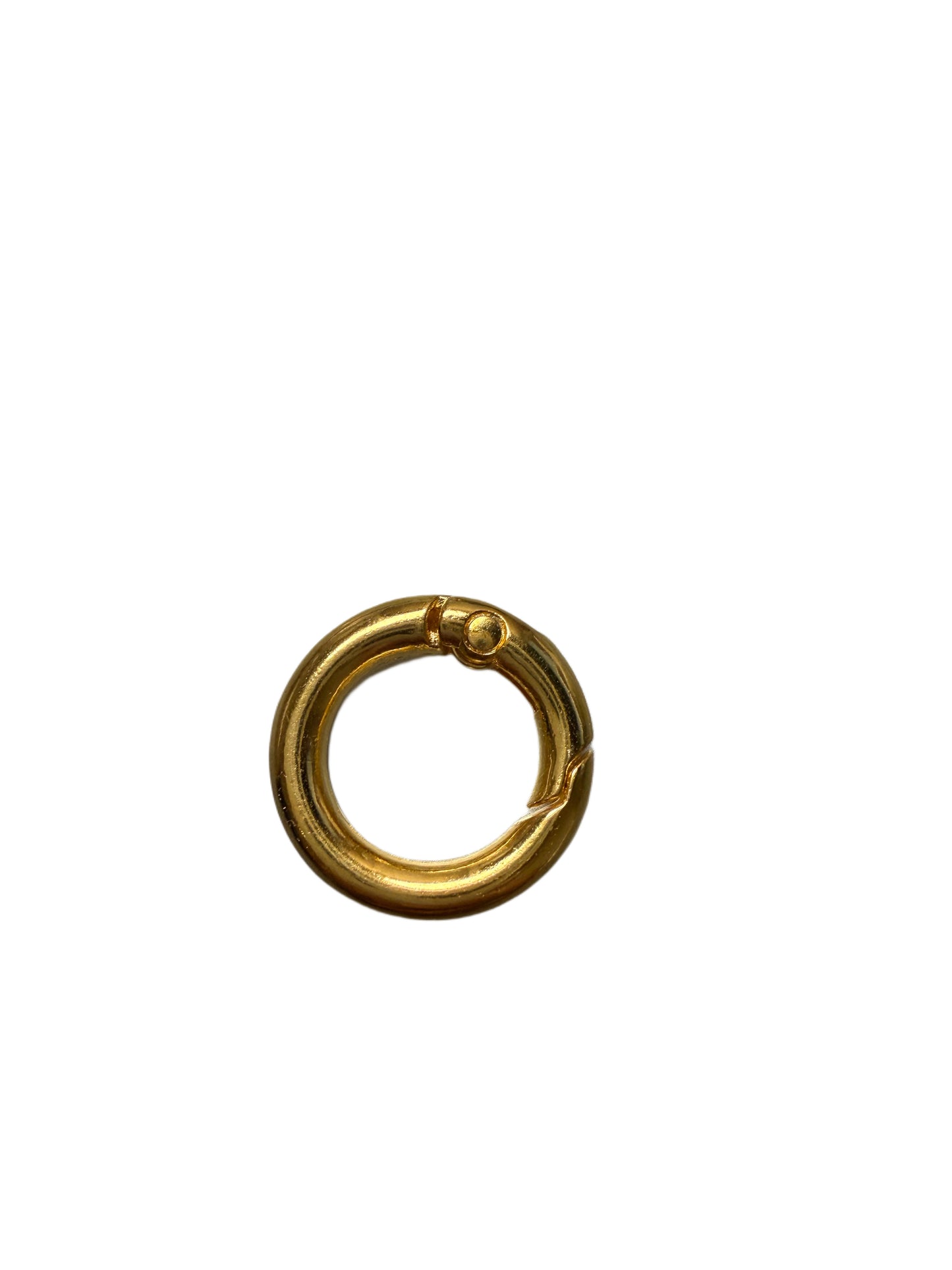 Spring ring - Gold tone 14mmD