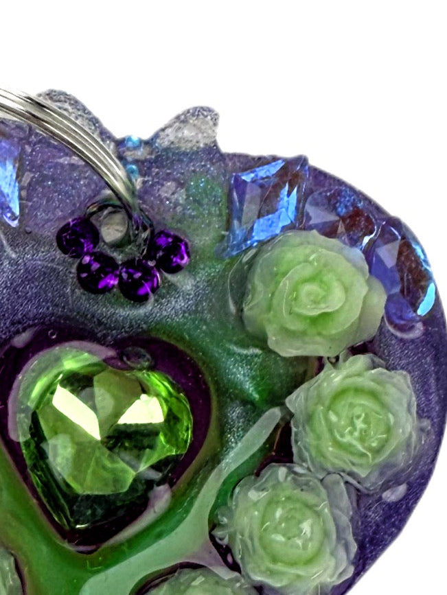 Heart of Mine - Flowers - Jewel tag for dogs