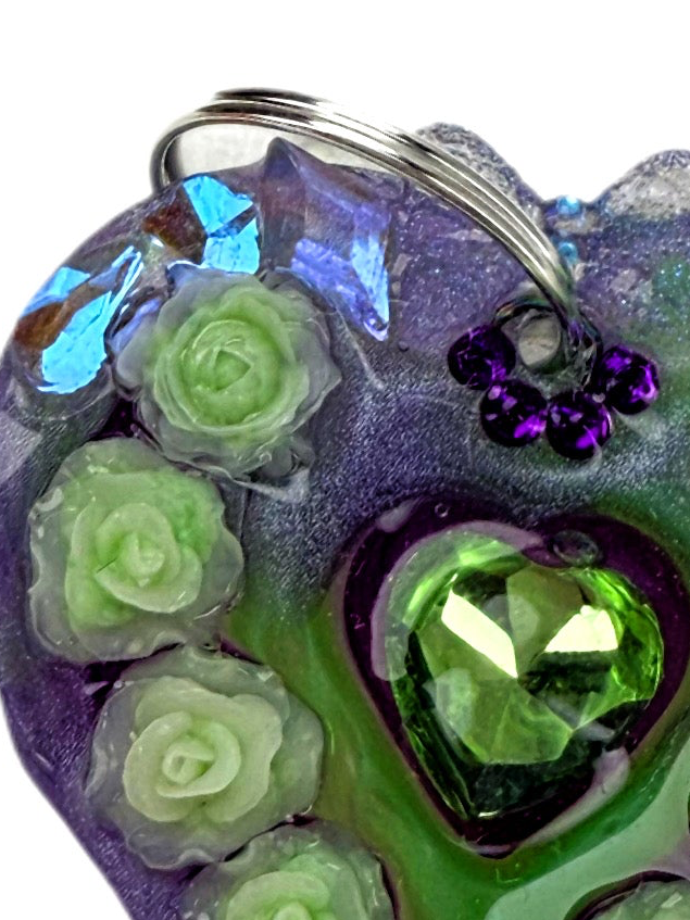 Heart of Mine - Flowers - Jewel tag for dogs