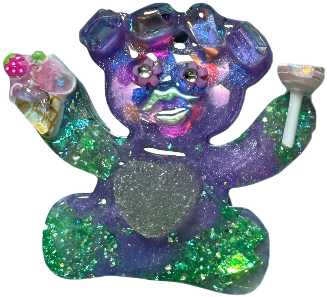 Candy Bear - Glittery Jewel tag for dogs