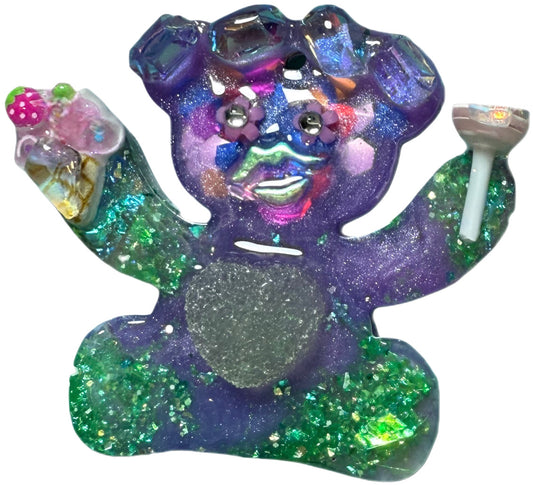 Candy Bear - Glittery Jewel tag for dogs