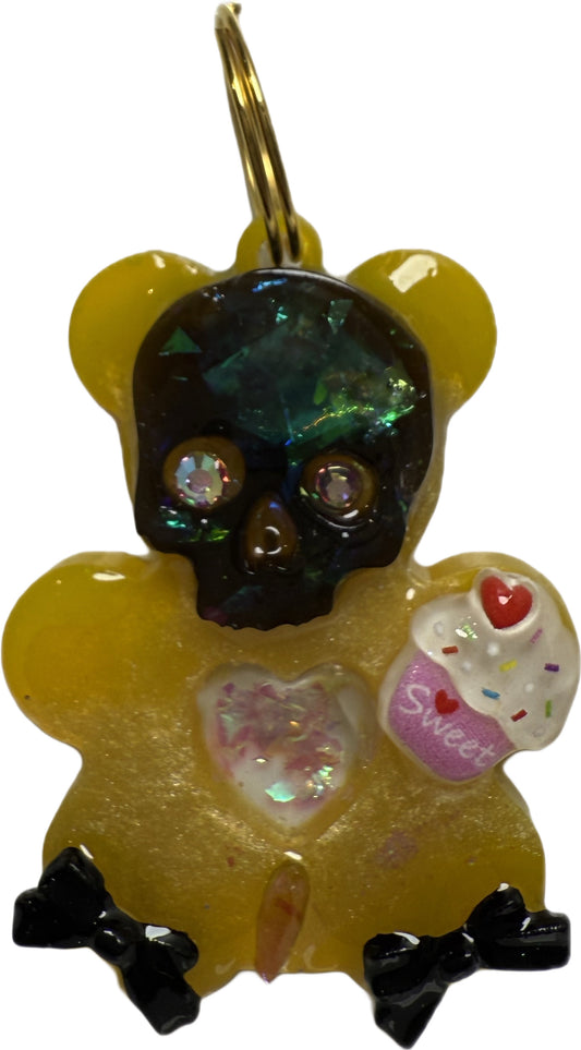 Skull Bear Saucy Cupcake - Jewel tag for dogs