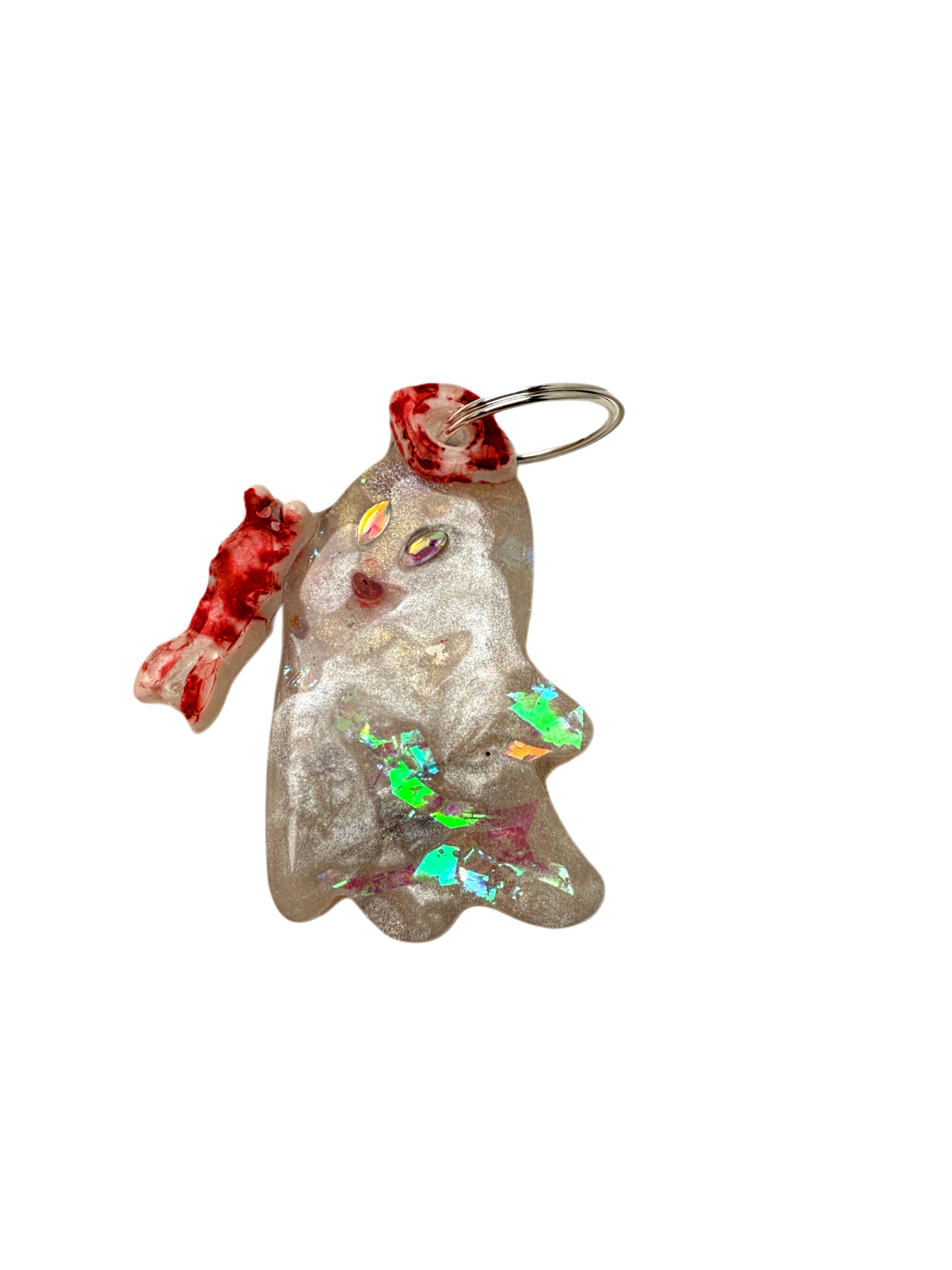 jewellery for dogs, original dog tag spooky ghost shape