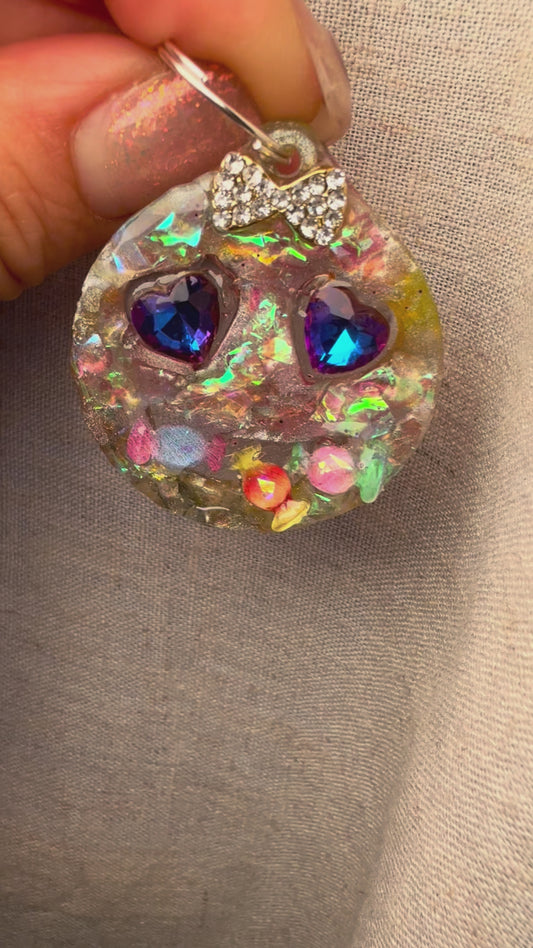 Smiley Happy Face - Jewel tag for dogs