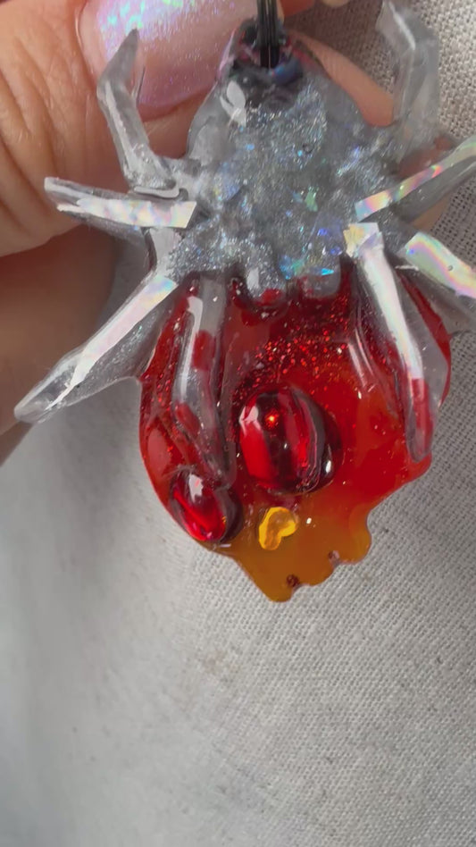 The Vampup's Ghoulfriend - Spidey Skull - Jewel tag for dogs