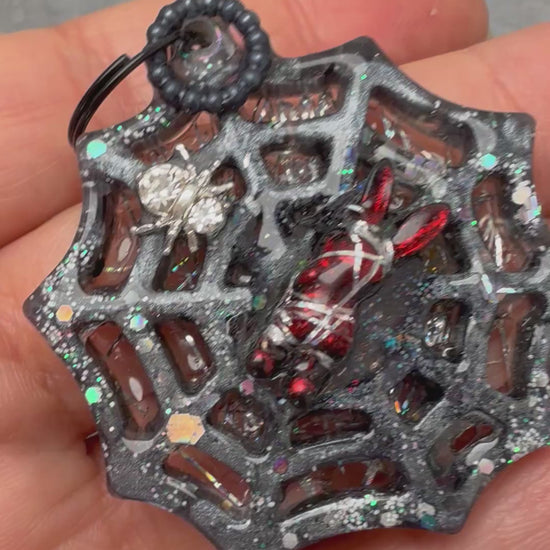 gory dog jewellery tag macabre style