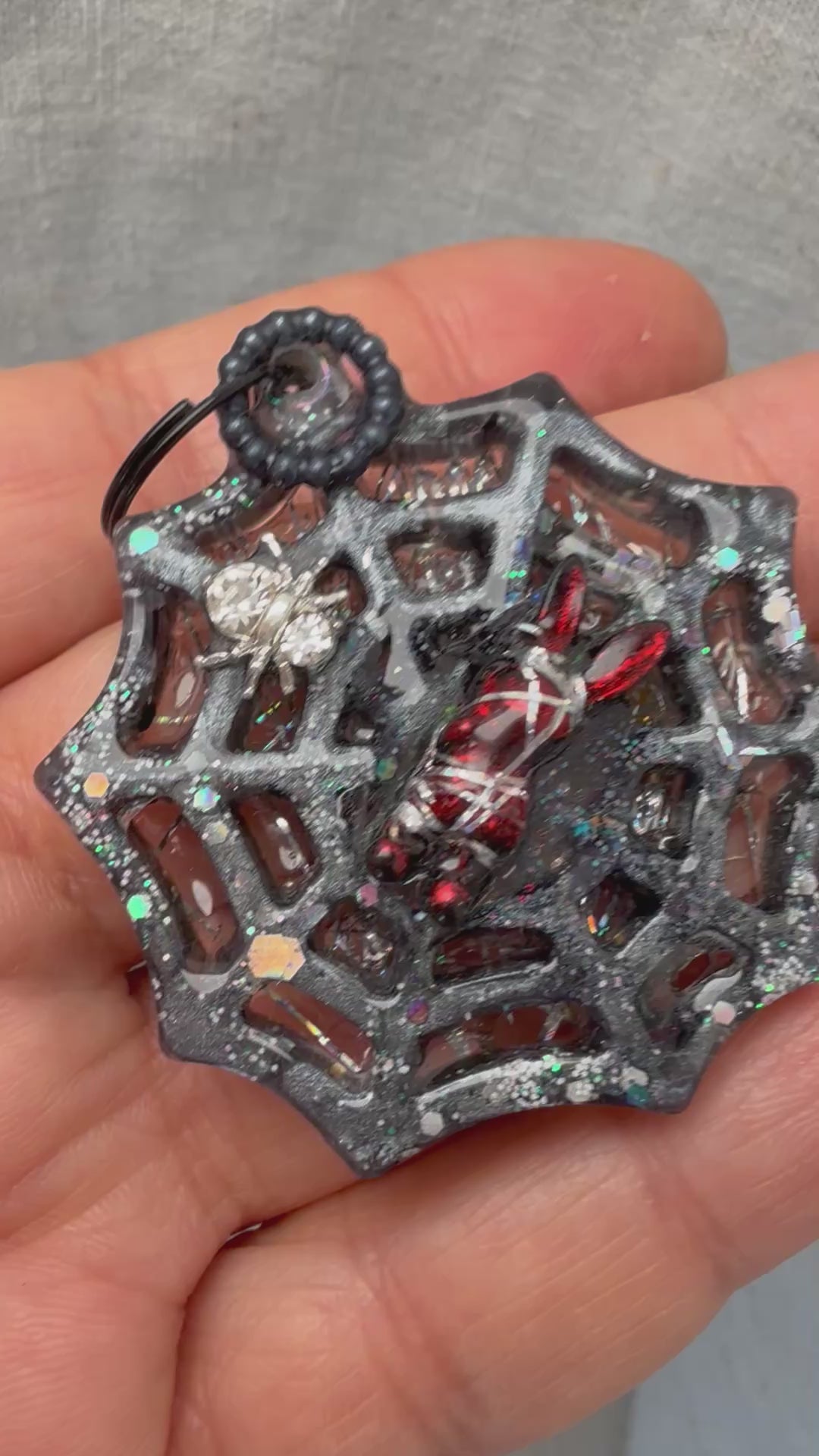 gory dog jewellery tag macabre style