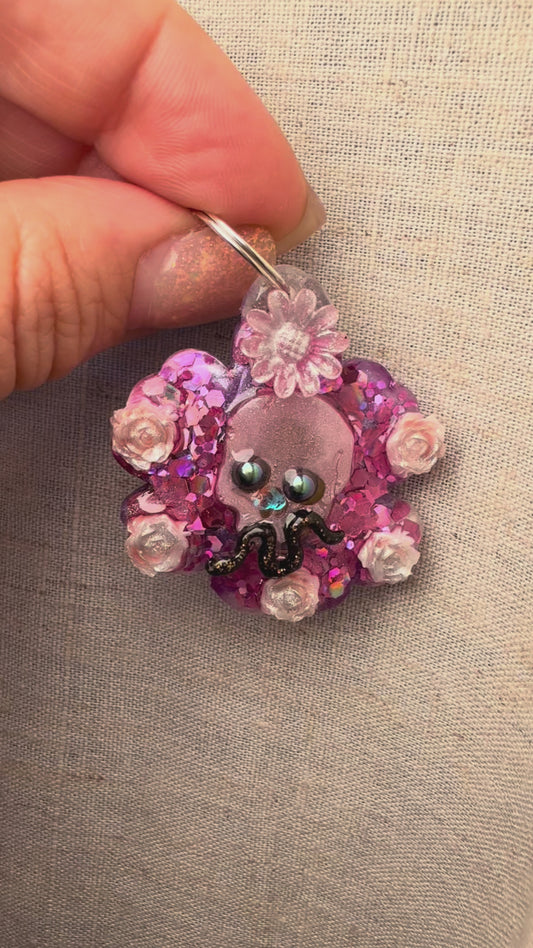 Skull Flower Venom - Jewel tag for dogs
