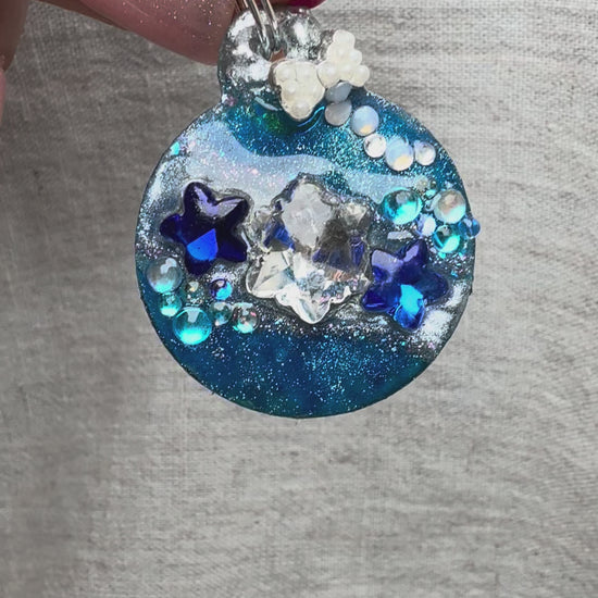 Christmas bauble dog tag jewellery collar charm