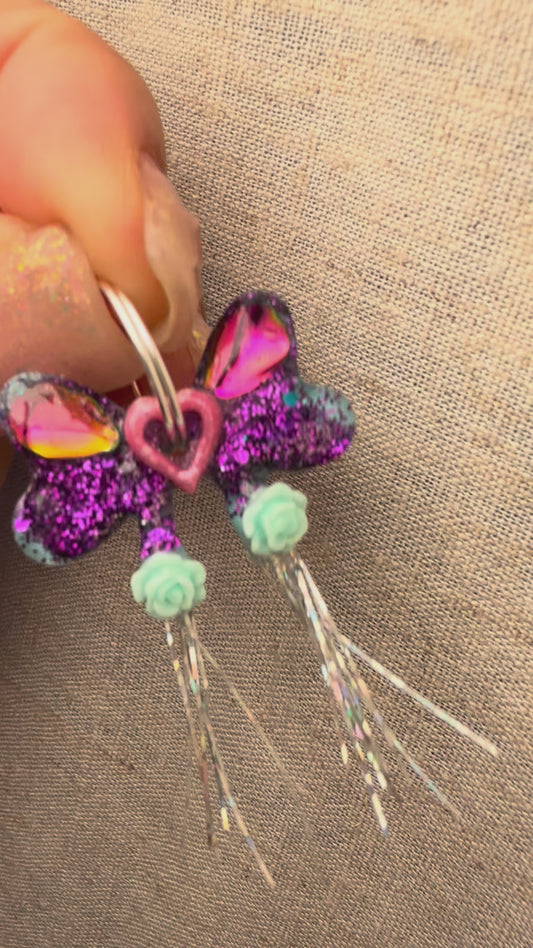 Teeny Tiny Bow Tails - Jewel tag for toy dogs