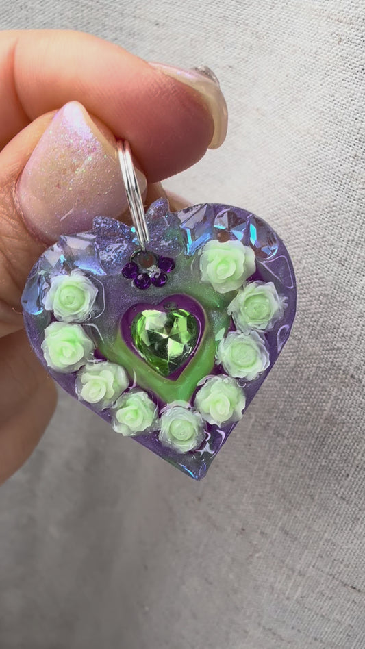 Heart of Mine - Flowers - Jewel tag for dogs