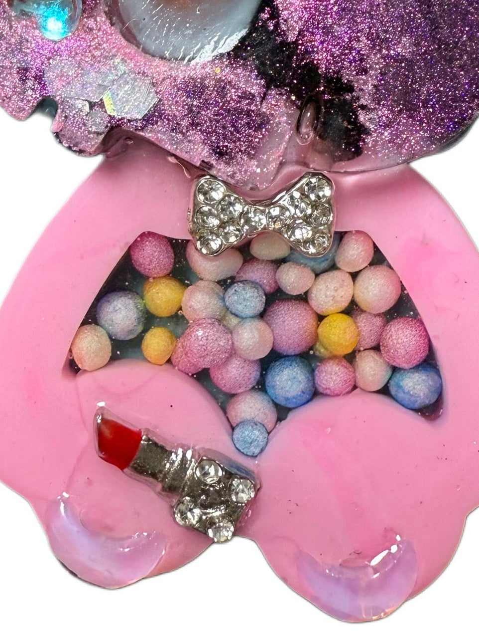 Skull Bear My Lipstick - Jewel tag for dogs