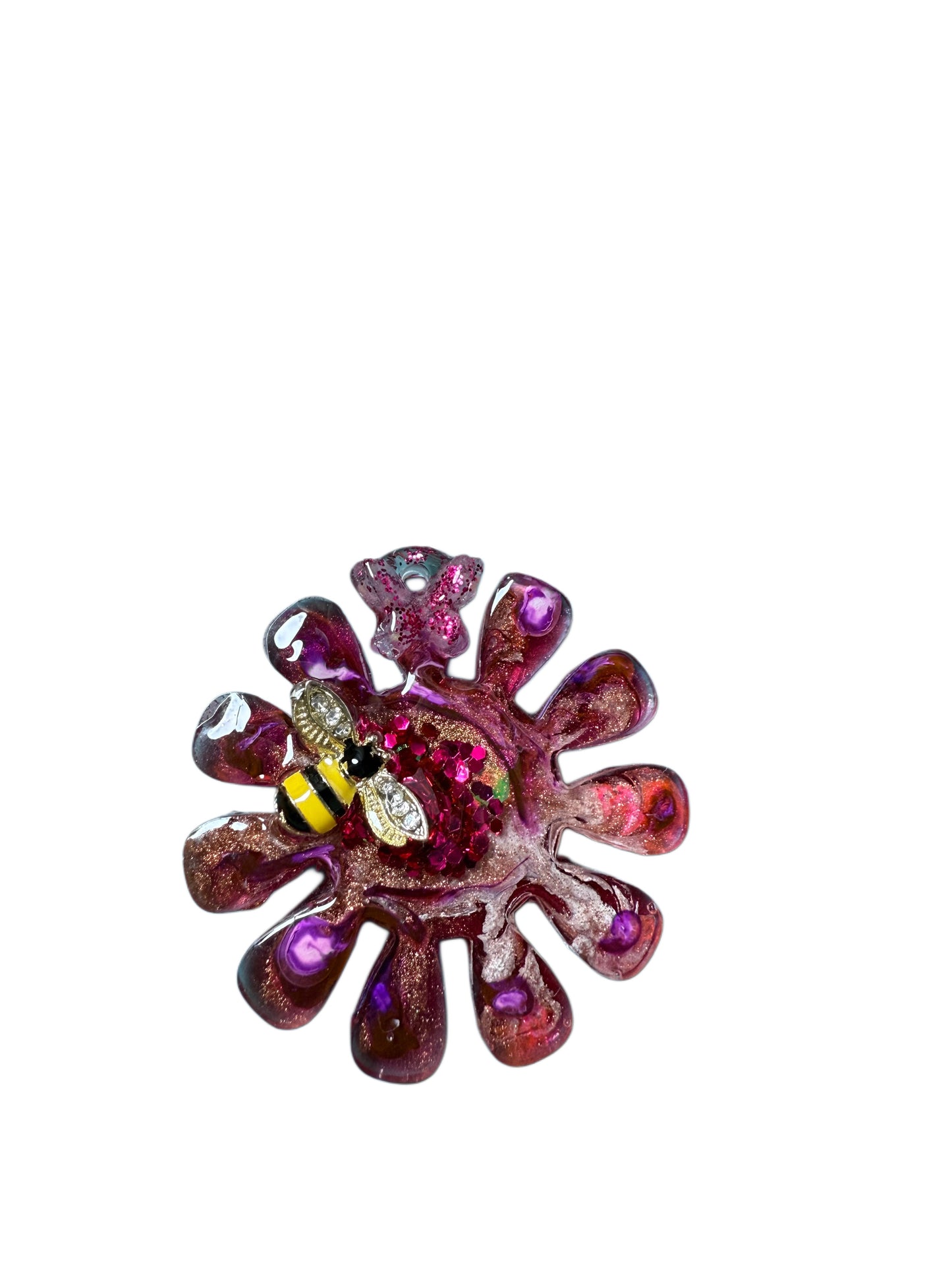 Flower Save the Bees - Jewel tag for dogs