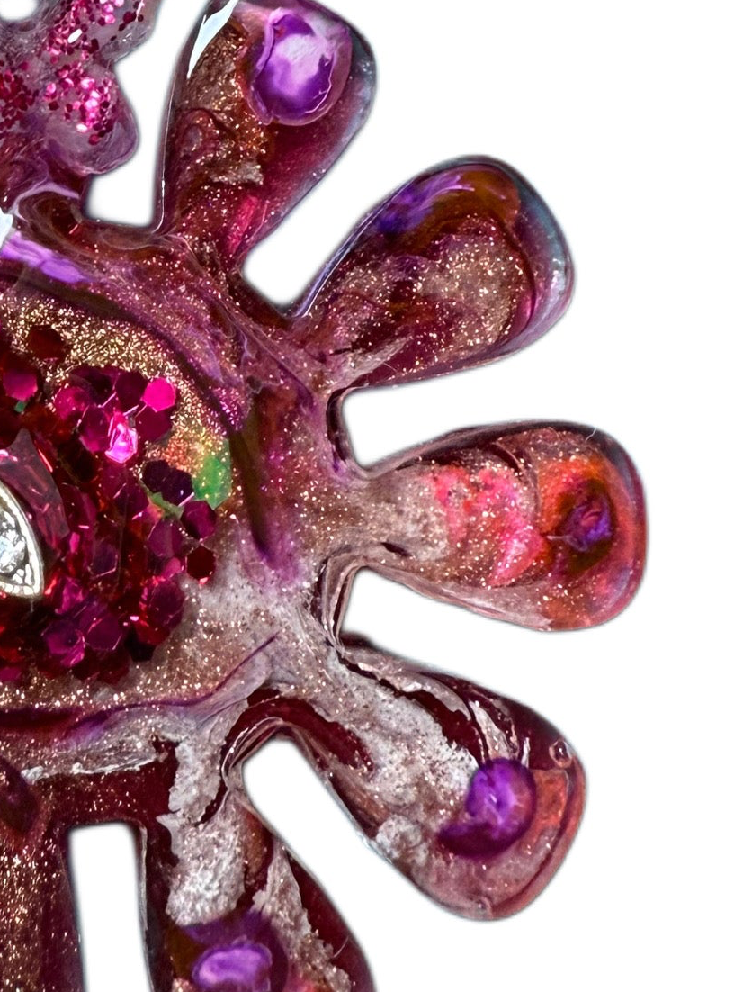 Flower Save the Bees - Jewel tag for dogs