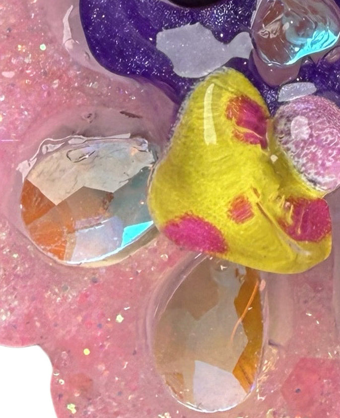 Skull Flower Shroom Cutie - Jewel tag for dogs