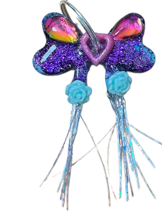 Teeny Tiny Bow Tails - Jewel tag for toy dogs