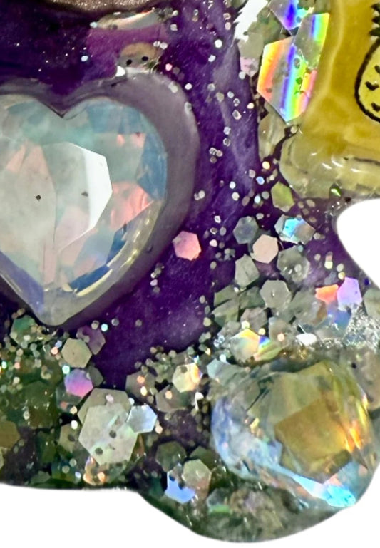 Skull Bear Sweety Bow - Jewel tag for dogs