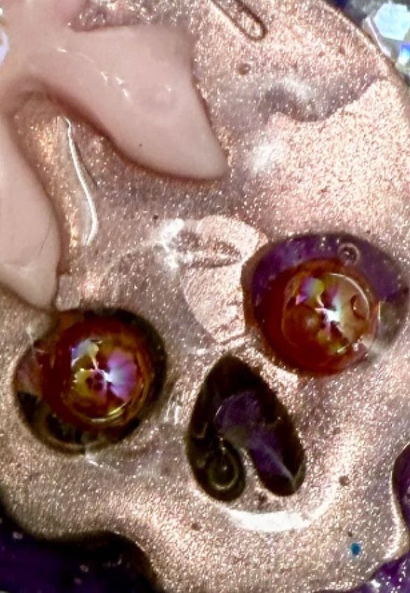 Skull Bear Sweety Bow - Jewel tag for dogs